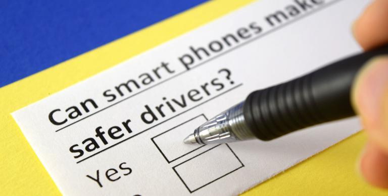 Smart Phones Link to Safer Drivers